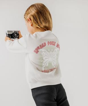 Sweat molletonné à motifs fille vue5 - GEMO (ENFANT) - GEMO
