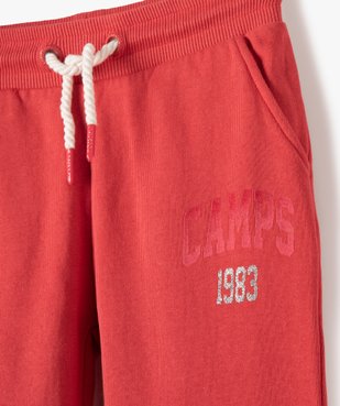 Pantalon de sport fille en maille molletonnée - Camps United vue2 - CAMPS UNITED - GEMO