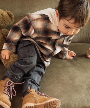 Pantalon cargo résistant avec taille ajustable bébé garçon vue6 - GEMO 4G BEBE - GEMO