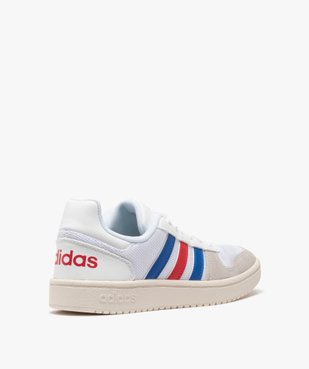 Tennis femme tricolores à lacets – Adidas Hoops 2.0 vue4 - ADIDAS - Nikesneakers