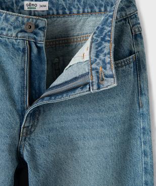 Jean straight en denim 100% coton fille vue3 - GEMO 4G FILLE - GEMO