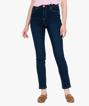 Jean femme slim taille haute vue1 - GEMO C4G FEMME - GEMO