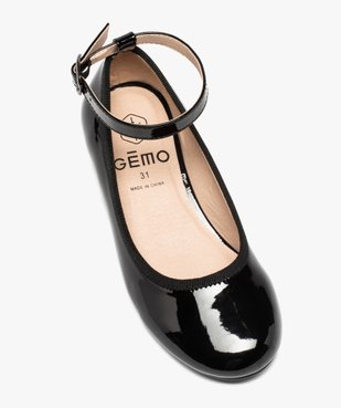 Ballerines fille vernies à talon carré et bride cheville vue5 - GEMO (ENFANT) - GEMO