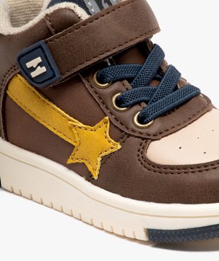 Baskets bébé garçon mid-cut à semelle épaisse - Hobiz vue6 - HOBIZ - GEMO