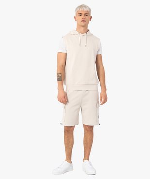 Tee-shirt homme à manches courtes et motif all over vue5 - GEMO (HOMME) - GEMO