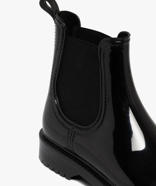 Bottes de pluie femme vernies avec élastiques d'aisance vue6 - FOLLOW ME - GEMO