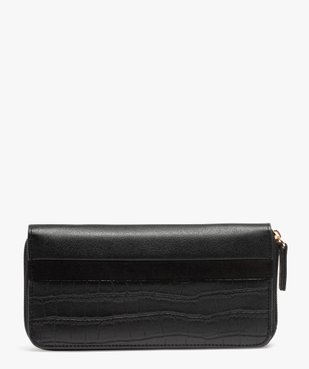 Portefeuille femme zippé multimatière vue1 - GEMO (ACCESS) - GEMO