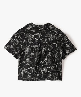 Chemise fille coupe courte à nouer dans le bas vue3 - Nikesneakers (JUNIOR) - Nikesneakers