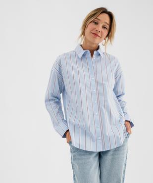 Chemise à rayures coupe ample femme vue1 - GEMO(FEMME PAP) - GEMO