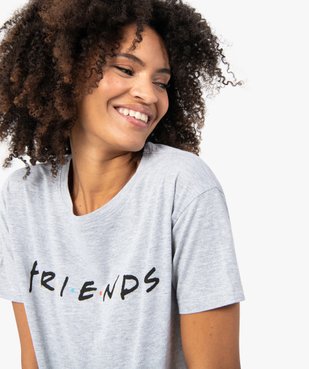 Tee-shirt femme avec inscription - Friends vue2 - FRIENDS - GEMO