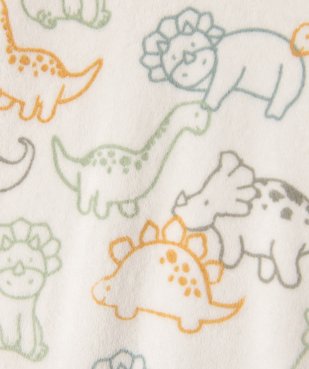 Pyjama dors-bien en velours à motifs dinosaures bébé garçon vue4 - GEMO 4G BEBE - GEMO