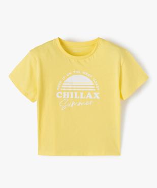 Tee-shirt fille avec motif sur l’avant vue1 - GEMO 4G FILLE - GEMO