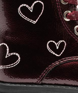 Boots vernies et zippées à lacets pailletées bébé fille vue6 - LOVELY WINGS - GEMO
