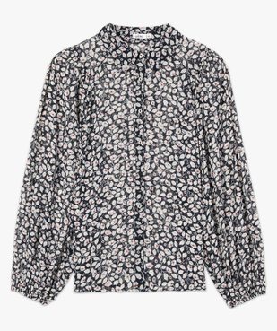 Chemise femme en voile à motif fleuri vue4 - GEMO(FEMME PAP) - GEMO