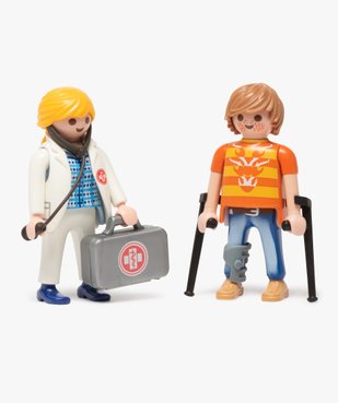Jouet enfant Médecin et patient - Playmobil vue2 - DIVERS LICENCE - GEMO