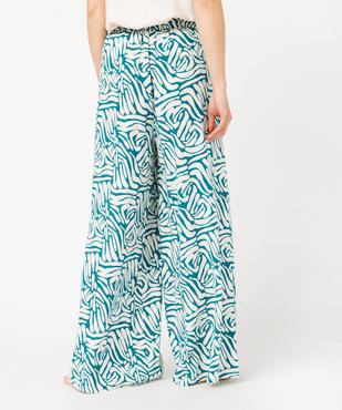 Pantalon de pyjama ample à motifs fleuris femme vue3 - GEMO 4G FEMME - GEMO