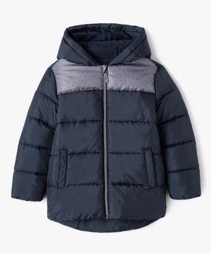Blouson à capuche matelassé et déperlant garçon vue1 - PREMIER PRIX BY GEMO - GEMO
