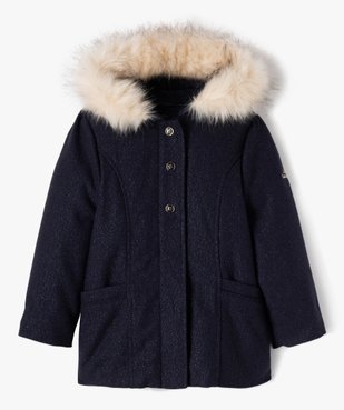 Manteau pailleté à capuche fille - LuluCastagnette vue2 - LULUCASTAGNETTE - GEMO
