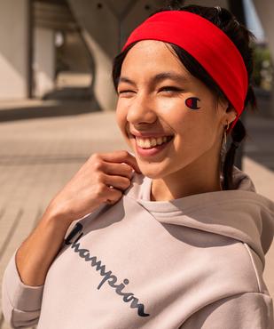 Sweat à capuche avec inscription sur le buste fille - Champion vue5 - CHAMPION USA - GEMO