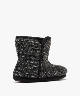 Chaussons bottillons en lainage doublés sherpa homme vue4 - GEMO(HOMWR FEM) - GEMO
