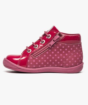 Chaussures montantes en cuir et cuir verni - Absorba vue3 - ABSORBA - GEMO