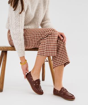 Mocassins à lacets souples semelle intérieure cuir femme- Follow Me vue1 - FOLLOW ME - GEMO