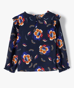 Blouse fille imprimée à manches longues volantées vue4 - GEMO (ENFANT) - GEMO