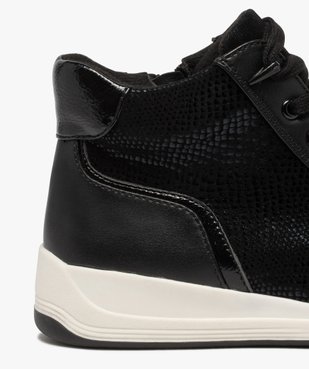 Baskets femme mid-cut unies à reflets brillants vue6 - GEMO (SPORTSWR) - GEMO
