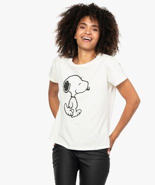 Tee-shirt femme oversize à motif Snoopy - Peanuts vue1 - SNOOPY - GEMO