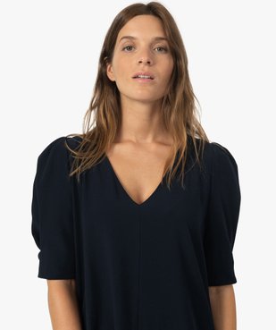 Robe femme forme trapèze à manches courtes vue2 - Nikesneakers(FEMME PAP) - Nikesneakers