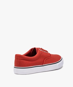 Tennis homme en toile avec semelle contrastante Tige unie vue4 - GEMO (HOMME) - GEMO