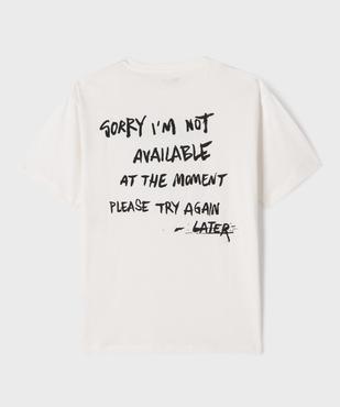 Tee-shirt manches courtes à message garçon vue5 - GEMO 4G GARCON - GEMO