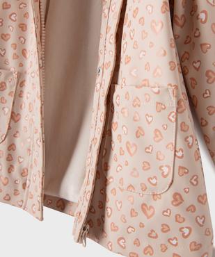 Imperméable chaudement doublé en matière déperlante bébé fille vue4 - GEMO(BEBE DEBT) - GEMO