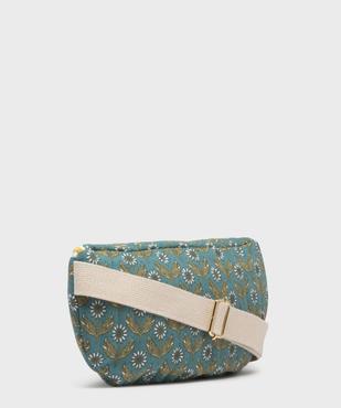 Sac banane en coton matelassé avec motifs fleuris femme vue3 - GEMO (ACCESS) - GEMO