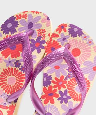 Tongs Kids Flores avec brides dorées fille - Havaianas vue3 - HAVAIANAS - GEMO