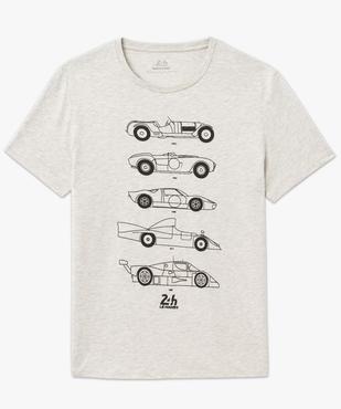 Tee-shirt manches courtes chiné imprimé homme - 24 h du Mans vue4 - 24H DU MANS - GEMO