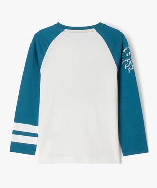 T-shirt manches longues style baseball garçon vue4 - CAMPS UNITED - GEMO