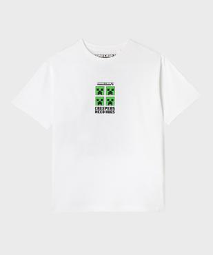 Tee-shirt manches courtes avec motif buste et dos garçon - Minecraft vue1 - MINECRAFT - GEMO