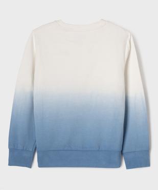 Sweat en maille French Terry coloris dégradé garçon vue3 - GEMO (ENFANT) - GEMO