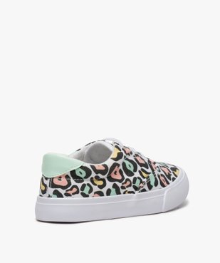 Baskets fille en toile imprimée avec lacets élastiques vue4 - GEMO (ENFANT) - GEMO