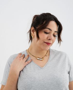 Tee-shirt manches courte à col V femme grande taille vue10 - GEMO (G TAILLE) - GEMO