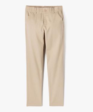 Pantalon coupe regular avec taille élastique garçon vue5 - GEMO (JUNIOR) - GEMO