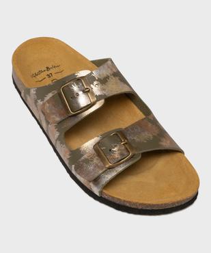 Sandales brillantes à semelle intérieure cuir anatomique femme vue5 - VALENTINA BALDA - GEMO