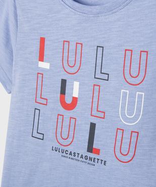 Pyjashort avec inscriptions tricolores garçon - LuluCastagnette vue2 - LULU CASTAGNETTE GEMO FOR GOOD - GEMO