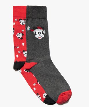 Chaussettes de Noël pour homme Mickey (lot de 2) - Disney vue1 - DISNEY DTR - GEMO