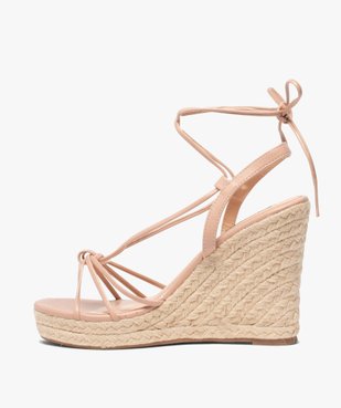 Sandales femme à talon compensé et fines brides Only vue3 - ONLY - GEMO