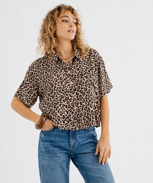 Chemise manches courtes ample et fluide femme  vue2 - GEMO 4G FEMME - GEMO