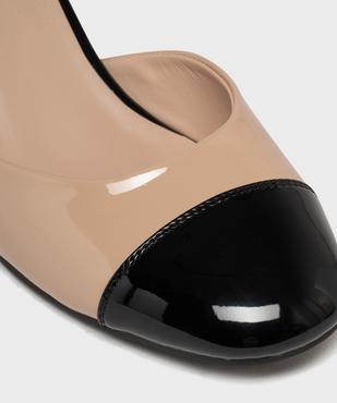 Escarpins bicolores avec bride cheville femme - Follow Me vue6 - FOLLOW ME - GEMO