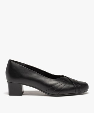 Escarpins confort femme dessus cuir uni vue1 - GEMO (CONFORT) - GEMO