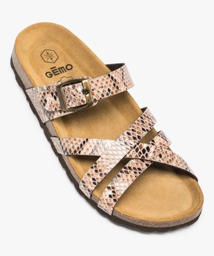 Sandales femme à brides croisées vue5 - GEMO (CASUAL) - GEMO